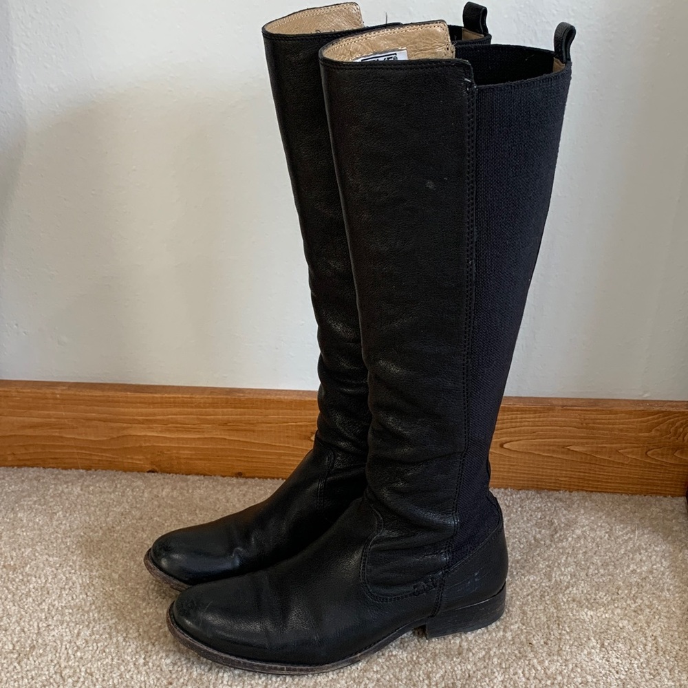 Frye Black Over the Knee Boots